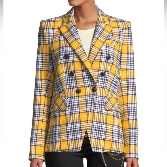 Veronica Beard Jackets & Blazers - Veronica Beard Yellow Plaid Miller Clueless Dickey Jacket